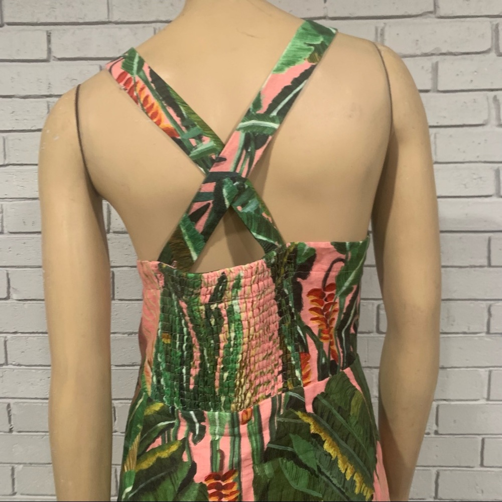 Farm Rio Women's Amazonia Forest Linen Minidress - Picture 2 of 11